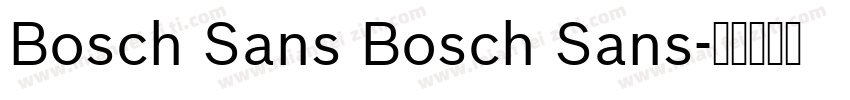 Bosch Sans Bosch Sans字体转换